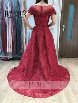 2021 Nou Designer de Haute Couture Rochie de Seară Roșie MYMB Brand Plus Dimensiune Rochii de Partid Overskirt MY31133