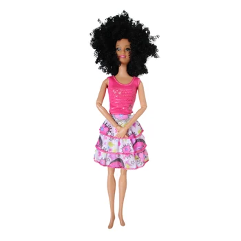 Rezervor de Top roz Rochie din Dantela Tinuta Set pentru Papusa Barbie Girl Haine Accesorii Casa Joc de Pansament pentru Copii Jucarii