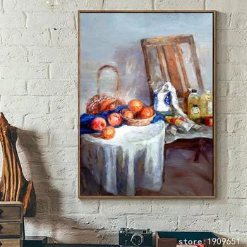 Nici un cadru impresie încă de viață de fructe scaun peisaj panza tiparituri pictură în ulei imprimate pe bumbac arta de perete decor poze