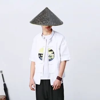 Shang hai tang tricou casual chineză china tradițională chinses îmbrăcăminte pentru bărbați on-line magazin chinezesc shang hai tang TA016