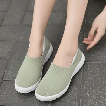 Femei Balerini Pantofi Casual Mocasini De Modă În Aer Liber Respirabil Pereche De Pantofi De Femeie Platforma De Alunecare Confortabil Plus Dimensiune 36-42