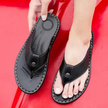 Mazefeng Brand 2020 Nou Vara Rece Papuci de Plaja Stil Britanic Bărbați Flip Flops Platforma Non-alunecare de sex Masculin Sandale Zapatos Hombr