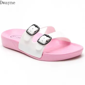Drăguț catarama papuci de vara pentru femeie interior non-alunecare moale jos deodorant acasă sandale
