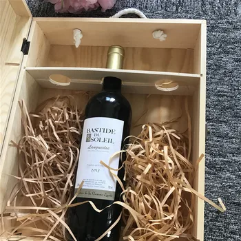 Unic din lemn cutie de vin cadou de Crăciun pentru el si ea cu detalii personalizate. Super drăguț Mortarboard design Personalizat Cutie