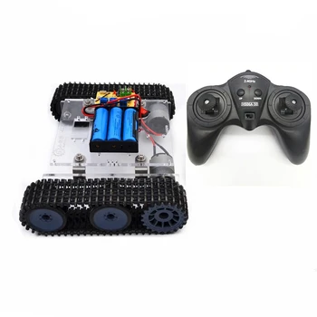 2.4 G 6CH Asamblare RC Remote Control Rezervor de Jucărie Car Kit DIY Electronice Blocuri RC Rezervor