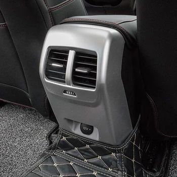 ABS Mat/fibră de Carbon Pentru Ford Focus 2019 Interior de Mașină din Spate Aer conditionat priza de Aerisire Capac cadru Tapiterie Auto Styling 1buc