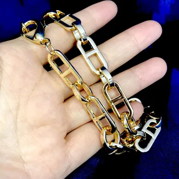 F. J4Z Metal Link-ul Lanț Colier pentru Femei Collane Donna Declarație de Aur Bijuterii Cravată Colier Cadou 2020 бижутерия