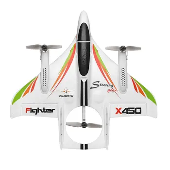 XK X450 3D Acrobatice Avion RC 6 Canale de Control de la Distanță Verticală de Decolare Aterizare Fix Aripa de Avion, Elicopter Jucării Drone
