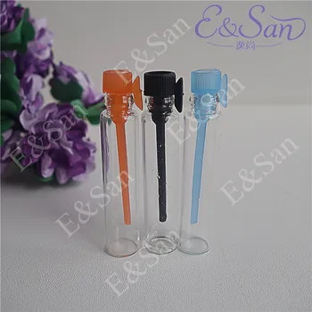 Fierbinte 1 ML de parfum sub-eșantion eșantion de probă tub de sticlă cu un test stick tămâie stick tămâie miros sticla LG101-1ML 1000pcs/lot