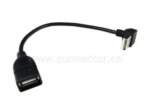 Jimier CY Cablu în Jos în Unghi de 90 de grade USB 2.0 de sex masculin la Feminin Cablu de Extensie 20cm