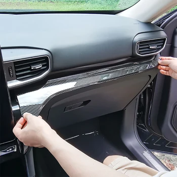 Pentru Ford Explorer 2020 2021 Car Styling Auto Control Central De Decor Benzi Tapiterie Paiete Autocolant De Interior Laminat Accesorii