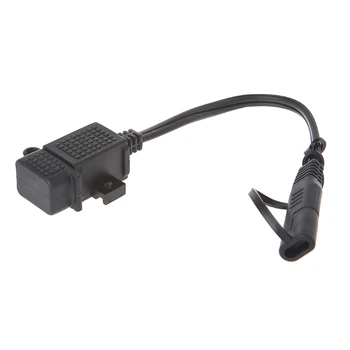 Motocicleta 2.1 Un Impermeabil Incarcator USB Kit SAE pentru Adaptor USB+Extensie Cablajului