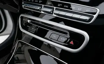 ABS Mat Mijlocul Consola CD Butonul de Comandă Capac Pentru Mercedes-Benz GLC 15 - 19