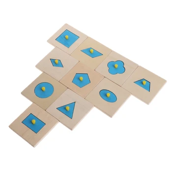 Montessori Forme De Sortare Puzzle Geometrie Bord Educație Preșcolară Pentru Copii Jucarii
