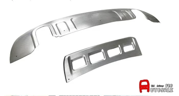Pentru Audi Q5 2008 - 2012 din Oțel Inoxidabil, Fata + Bara Spate Mini Protector Guard plate Trim 2 buc