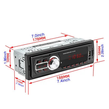 SWM 7018B Dublu 2 DIN Masina Stereo Ecran de 7 inch, Bluetooth AUX USB TF Radio FM In Bord Capul Unitate Receptor Media Digital