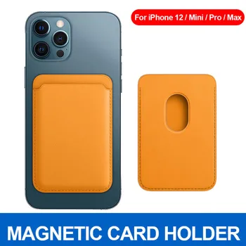 Magnetic cu Suport Card Pentru IPhone 12 Pro Max Mini Mag safe Magnet Puternic Moda Simplu Portofel Telefonul Cazul Pachetului de Card Fonduri Coque