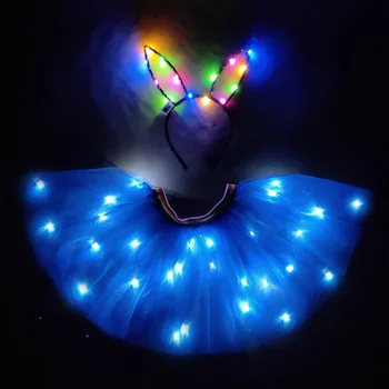New Sosire Mireasa Aprinde Luminos Haine CONDUS Costum de Balet Tutu Condus Rochii Pentru Dans Fuste Petrecerea de Nunta