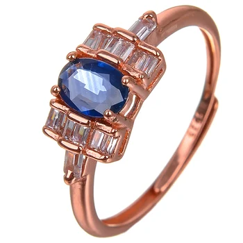 Naturale albastru safir inel pentru femei reale argint 925 inel cu safir cadou romantic