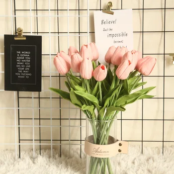 Mini Lalele Buchet Elegant, Atractiv Simulare de Flori Pentru Biroul de Acasă Decorare MW08081