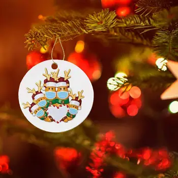 Carantină Personalizate Supraviețuit Familie De 2 3 4 5 6 Ornament 2020 Crăciun Ceramice Decoratiuni De Vacanță
