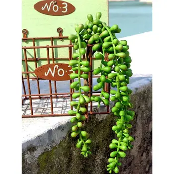 Plante Artificiale Șir Margele Verzi Lanțuri De Plante Artificiale Agățat De Plante Șir De Perle False Suculente Fals Plante Pentru Acasă