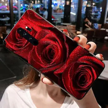 Red Rose Floral Telefon Caz pentru Redmi Nota 9 8 8T 8A 7 6 6A Du-te Pro Max Redmi 9 K20 K30 Pro