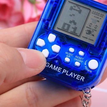 Ultra-mici, Mini Tetris pentru Copii Handheld Consola de jocuri Portabile LCD Jucători Copii Jucărie de Învățământ Jucării Electronice Clasice