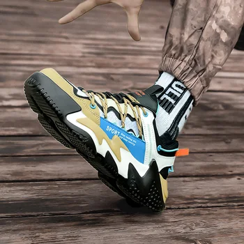 Moda pentru bărbați Pernă de Aer Adidași Joker simplu Non-alunecare de Înălțime Creșterea Cauciuc Populare în aer liber de Baschet Pantofi cu Dungi