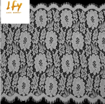 55cm x 300 cm pe alb și negru cablu africane dantela broderie chantilly non elastic îmbrăcăminte ambarcațiuni de cusut dantelă asieta