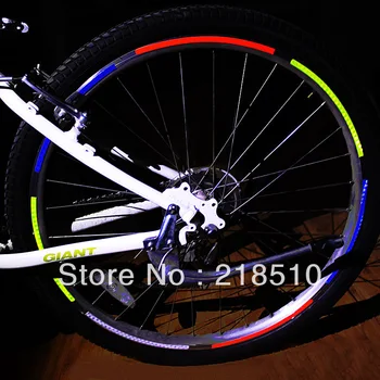 12 Foi = 96 benzi Reflectorizante Autocolant de Avertizare Autocolant Decal pentru Biciclete Jante ofertă Specială - Culori Asortate