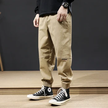 Toamna Nou-Moda Pentru Bărbați Jeans Loose Fit Casual Pantaloni Cargo Hombre Largi Picior Pantaloni Harem Streetwear Hip Hop Jogging Pantaloni Pentru Bărbați