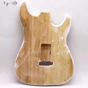 Mâna stângă DIY vopsea de mână din lemn de plop ST chitara electrica corp de culoare alb personalizate pictura chitara butoi chitara accesorii