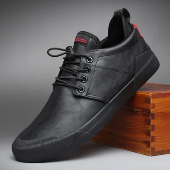 Noua Moda pentru Bărbați Dantela-up Piele Pantofi Casual Tendință de Pantofi Cool Mocasini Apartamente de Pantofi de Designer, Om de Înaltă Calitate Tenis hj32