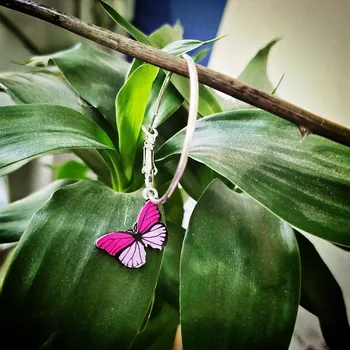 Rose Email Roz Fluture Picătură Cercei pentru Femeile Fete Cadou Romantic Minunat Insecte Hoop Cercei Bijuterii Dropshipping