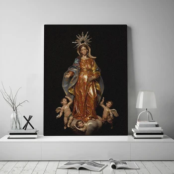 Virgen Panza HD Copil Nou Stil Tipărite Pictura Arta de Perete Poster Acasă Decor Frumos Imagini Living Modular-Cadru Nr.