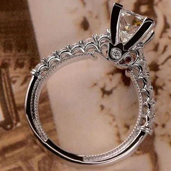 BIJOX POVESTE de moda farmec inele pentru femei 925 de bijuterii de argint cu 7*7mm pătrat zircon piatră prețioasă de nunta inel de logodna
