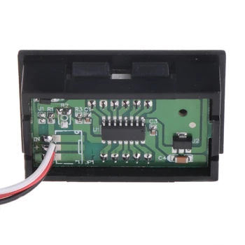 OOTDTY Mini Voltmetru Tester Digital Tensiune a Bateriei de Testare DC 0-40V Rosu/Albastru/Verde Auto