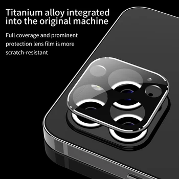 Pentru iPhone 12 Pro Max Mini aparat de Fotografiat Lentilă Inel de Protecție Caz Înapoi Protector Pentru iPhone12 Pro Aliaj de Metal de Acoperire Accesorii Telefon