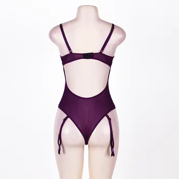 Fierbinte, Sexy Lace Bodysuit Teddy Lenjerie Erotica pentru Femei Lenjerie de corp-O singură Bucată Obraznic Costume Chemises Plus Dimensiune M~5XL