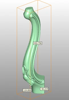Model 3D format STL fișier pentru cnc router sculptură gravură canapea mobilier cabinet picioare model de proiectare Artcam 588