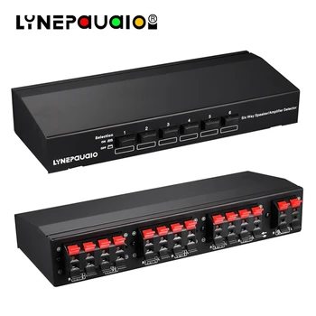 Lynepauaio Switcher, 1 Din 6 Sau 6 În 1, Difuzor Comutator Selector Comparator,12 Awg Cablu Difuzor, Care susțin Amp de 100W