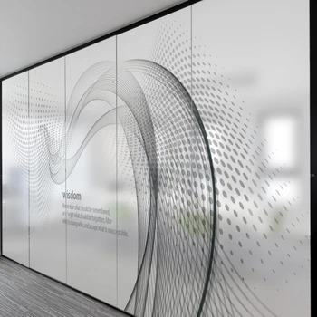 Electrostatic film mat personalizat fereastra biroului autocolante anti-reflexie compania pridvor partiție ușă de sticlă