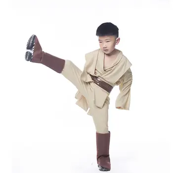 Steaua Războinic Jedi Set Complet Cosplay Costum Obi Wan Kenobi Costum Tunica Pentru Copii Copii Nou
