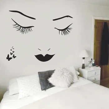 Frumusețea Autocolante Pe Pereti Gene Autocolante de Perete de Perete DIY Citat Autocolant Decal Decor Acasă Vinil Artă Murală Dormitor D30 Mar27