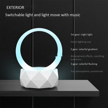 Noapte Plina De Culoare De Lumină Difuzor Bluetooth, Sunet Surround De Calitate, Acasă Inteligent Fără Fir Bluetooth Boxe