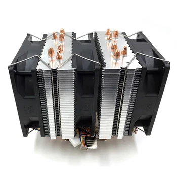 CPU Cooler Ventilator de Răcire pentru procesor AMD 1155 1366 General 6 Conducte de Căldură CPU Fan Control al Temperaturii 3-Pini Single Vânt Streamer Roșu