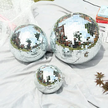 2-20cm Minge de Crăciun Pom de Crăciun Agățat Ornamente Pandantive Sticla Oglinda Disco Ball Fleac Acasă Petrecere de Craciun Decor