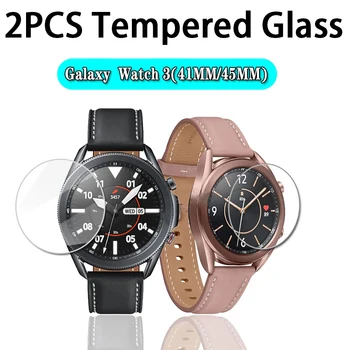2 buc Sticla Temperata pentru Samsung Galaxy Watch 3 41mm 45mm Ecran Protector pentru Galaxy Watch 42mm 46mm 42 46 Watch3 41 45 mm de film