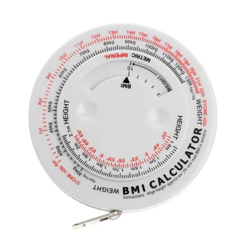 IMC Indicele de Masa corporala Retractabil Bandă 150cm Măsură Calculator de Pierdere în Greutate Dieta